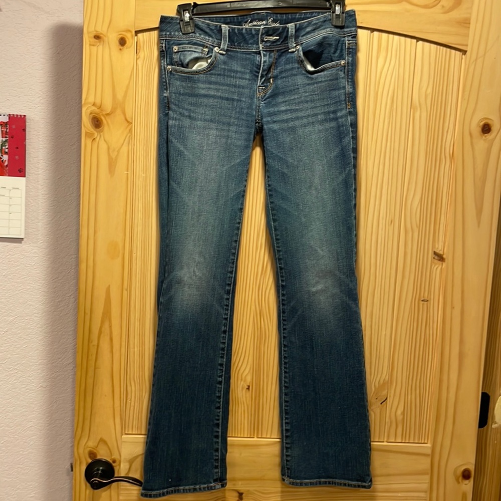 lightly worn jeans